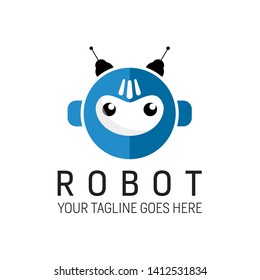 simple and unique robot head Image graphic icon logo design abstract concept vector stock. Can be used as a symbol related to tech