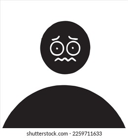 simple and unique social media profile pictures, touched and sad faces