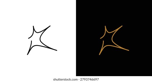 Simple and unique Star logo design