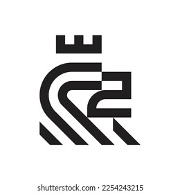 simple and unique striped lion head logo vector