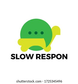 simple unique turtle logo vector illustration