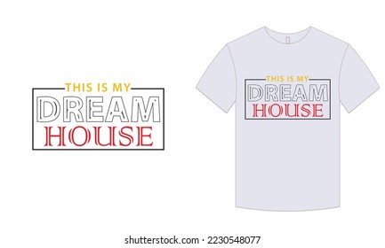 Simple and unique  typography t-shirt  