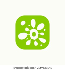 Simple and unique water splash around with center point image graphic icon logo design abstract concept vector stock. Can be used as symbol related to nature or fresh