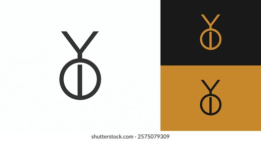  Simple and unique YO logo design 