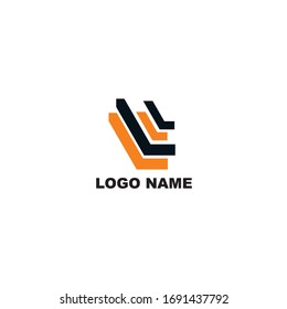 Simple, universal abstract logo design. Beam angle symbols are organized and creative. for various brands