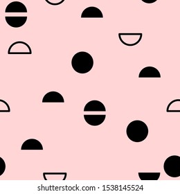 simple universal geometric seamless pattern with circle lap and split times