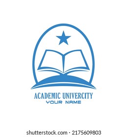simple university or college logo can be color and black and white
