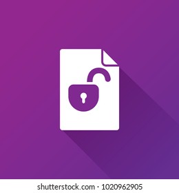 simple unlock icon