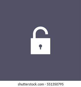 simple unlock icon design