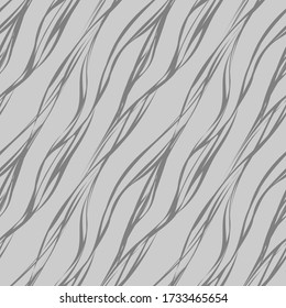 patrón gris simple sin obstrucción con ondas delgadas abstractas