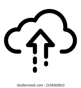 Simple Upload icon design, editable stroke. best used for web, banner, flayer or application. vector illustration EPS 10 File Format