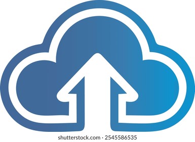 Simple Upload Icon Design Vector