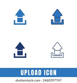 Iconos simples del Cargar en diversos diseños conjunto de Vector