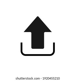 Simple Upload Vector Icon Design