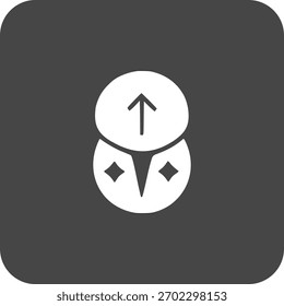 Una simple flecha que apunta hacia arriba, que simboliza el crecimiento, la nivelación, el progreso o una "mejora" en un juego. (Nombre de archivo: magic).