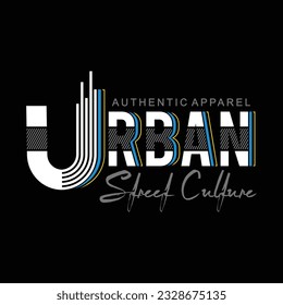 Simple urban design graphic typography t shirt and poster, vector illustration