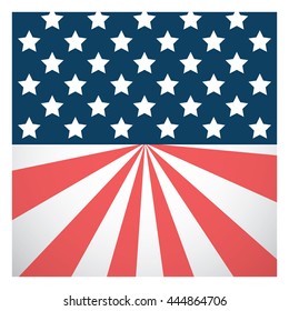 Simple USA flag background