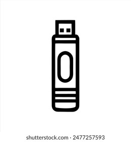Simple USB Flash Disk Vector with Minimalist and modern design