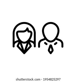 Simple User Avatar, Admin Or Member, Business Icon. Black Icon On White Background