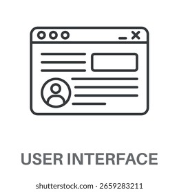 Simple User Interface Design Icon, Simple Style Design Inspiration For Any Logos Interface And Purpose