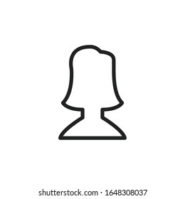 Simple user line icon. Stroke pictogram. Vector illustration isolated on a white background. Premium quality symbol. Vector sign for mobile app and web sites.