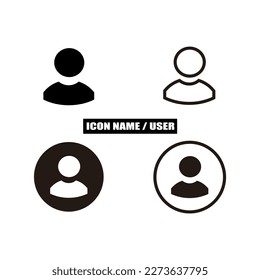 simple user related vector line icon set. Contains icons such as male, female, profile, personal qualities in black and white