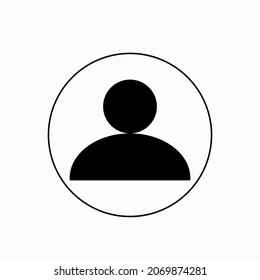 Simple Uzer icon. Person icon. Image of a man - stock vector	
