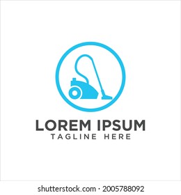 simple vacuum cleaner logo design 