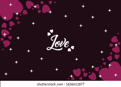 simple valentine background love with a good concept 