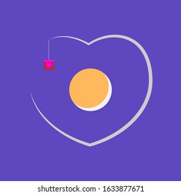 Simple Valentine background template design