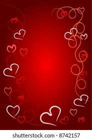 Simple Valentine heart background
