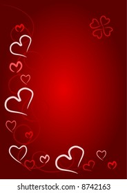 Simple Valentine heart background