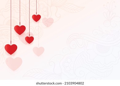 simple valentines day background with text space