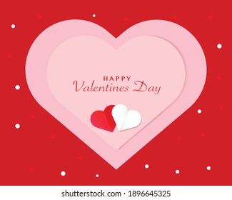 Einfache Valentinstag-Hintergrund-Vektorgrafik