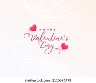 simple valentines day greeting design