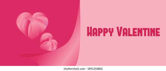 
Simple ilustración vectorial del día de San Valentín, genial para afiches, tarjetas de saludo, decoraciones, pancartas, afiches