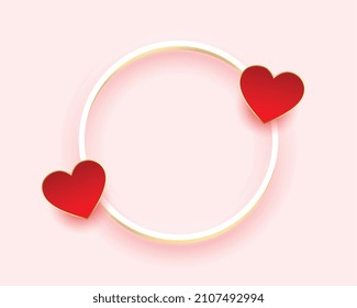 simple valentines day wishes card with text space
