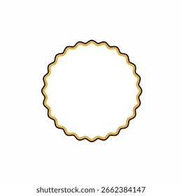 Simple vanilla brown plain round circle background