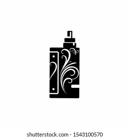 simple vaping design vector logo