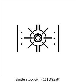 simple vault door logo wealth protection sign secure money and finance symbol stock vector illustration