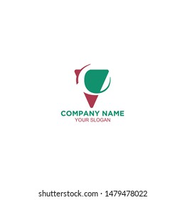 Simple VC Logo Design Vector