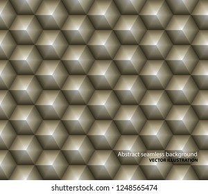 simple vector 3d cubes background, seamless repeating illustration