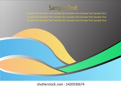 simple vector of abstract background template with modern design and gradient colors, isolated on gray, eps 10.