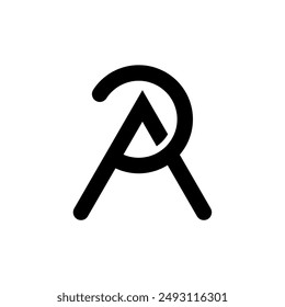 Vector simple de las letras PA