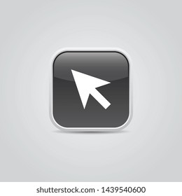 Simple Vector Arrow Cursor Icon