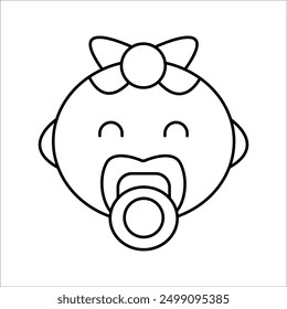 simple vector baby icon design