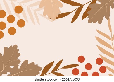 simple vector background autumn leaves