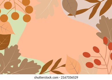 simple vector background autumn leaves