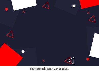 simple vector background with blue navy theme. a suitable background for presentation activities, publications, or activities on social media.
