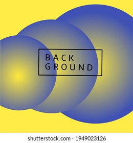 Simple vector background with blue and yellow gradient